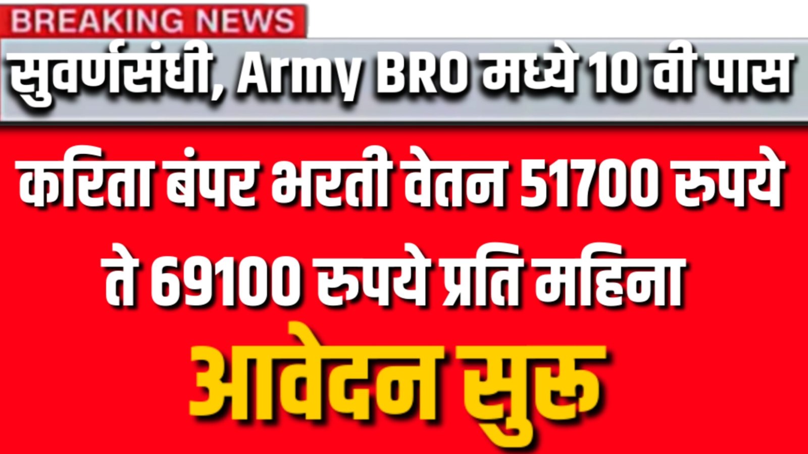 Army BRO Recruitment 2024Notification