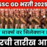 SSC GD cut off 2025 Maharashtra